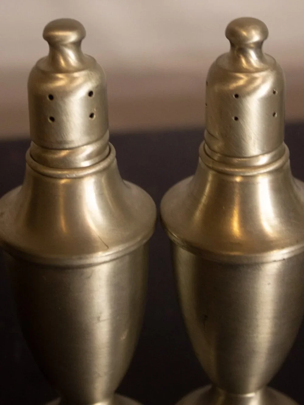 WEB Pewter Salt & Pepper Shakers (Weighted)